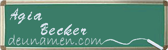 Agia Becker Visitenkarte